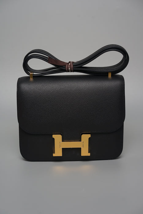 Hermes Constance 18 in Noir Ghw