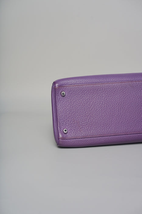 Hermes Kelly 32 in Ultraviolet Togo Phw