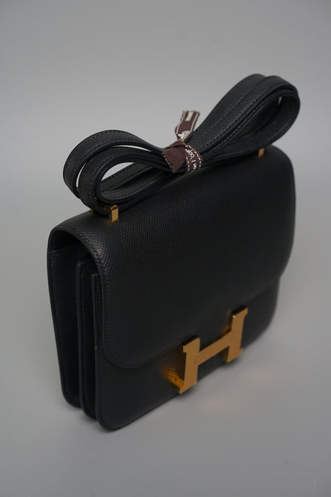 Hermes Constance 18 in Noir Ghw