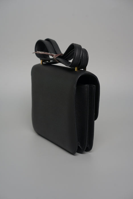 Hermes Constance 18 in Noir Ghw