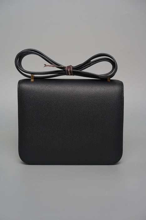 Hermes Constance 18 in Noir Ghw