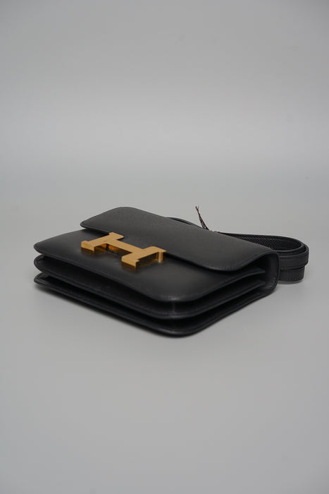 Hermes Constance 18 in Noir Ghw
