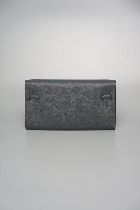 Hermes Kelly To Go in Gris Misty Permabrass (Brand New)