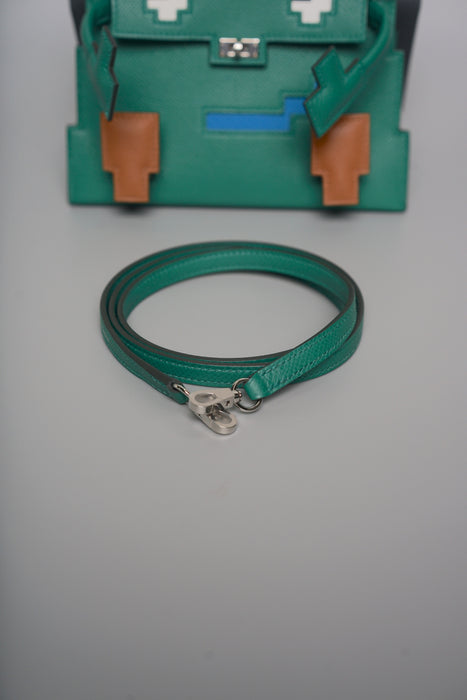 Hermes Kelly Picto in Vert Vertigo Epsom Phw (Brand New)