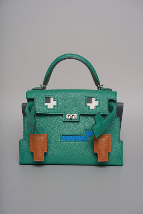 Hermes Kelly Picto in Vert Vertigo Epsom Phw (Brand New)