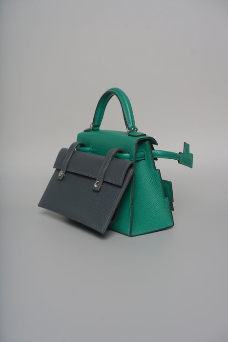 Hermes Kelly Picto in Vert Vertigo Epsom Phw (Brand New)