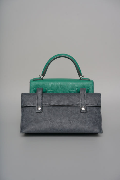 Hermes Kelly Picto in Vert Vertigo Epsom Phw (Brand New)
