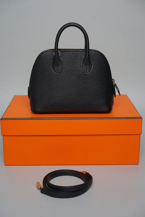Hermes Mini Bolide in Black Chevre Ghw (Brand New)