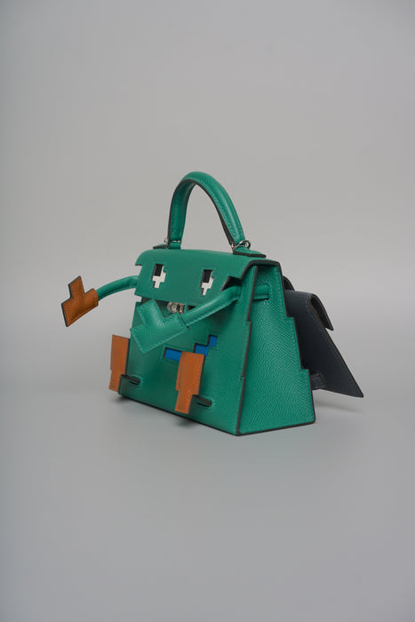 Hermes Kelly Picto in Vert Vertigo Epsom Phw (Brand New)