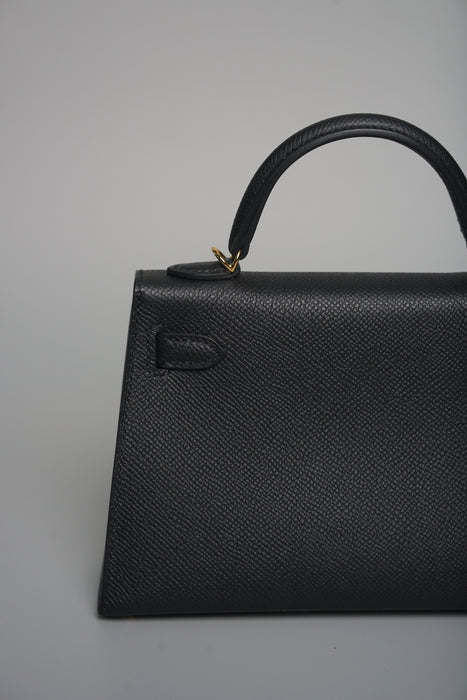 Hermes Kelly 20 Epsom in Noir Ghw (Brand New)