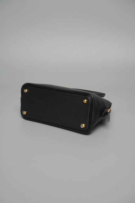 Hermes Mini Bolide in Black Chevre Ghw (Brand New)