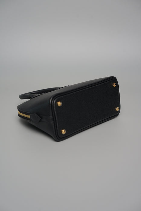 Hermes Mini Bolide in Black Chevre Ghw (Brand New)