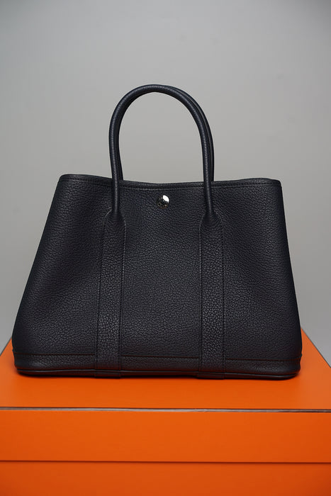 Hermes Garden Party 30 in Bleu Indigo Phw (Brand New)