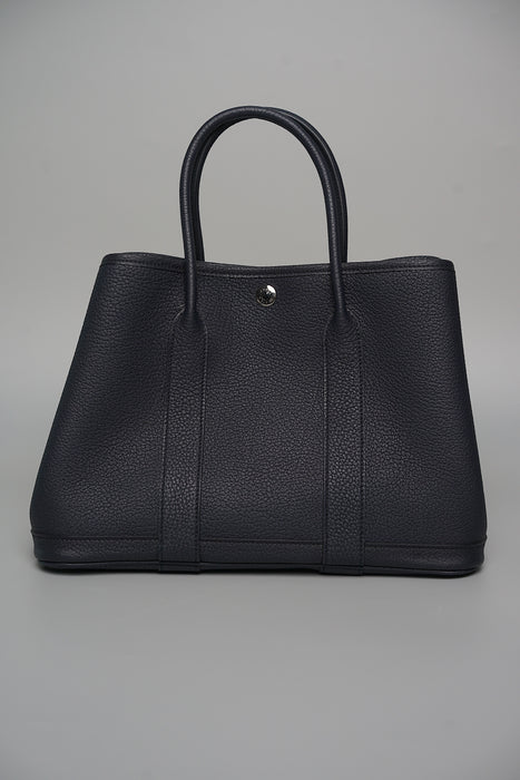 Hermes Garden Party 30 in Bleu Indigo Phw (Brand New)