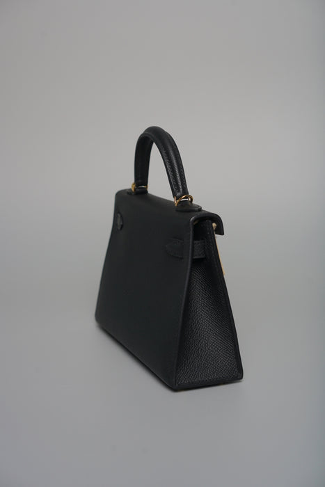 Hermes Kelly 20 Epsom in Noir Ghw (Brand New)