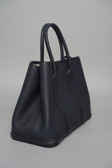 Hermes Garden Party 30 in Bleu Indigo Phw (Brand New)