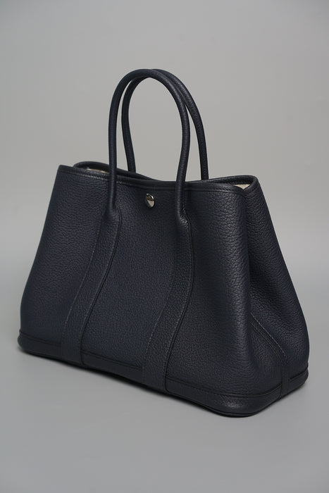 Hermes Garden Party 30 in Bleu Indigo Phw (Brand New)
