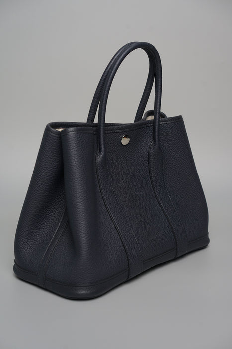 Hermes Garden Party 30 in Bleu Indigo Phw (Brand New)