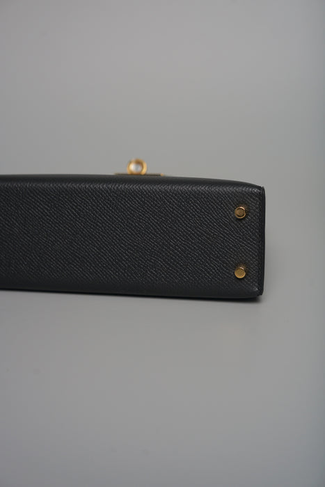Hermes Kelly 20 Epsom in Noir Ghw (Brand New)