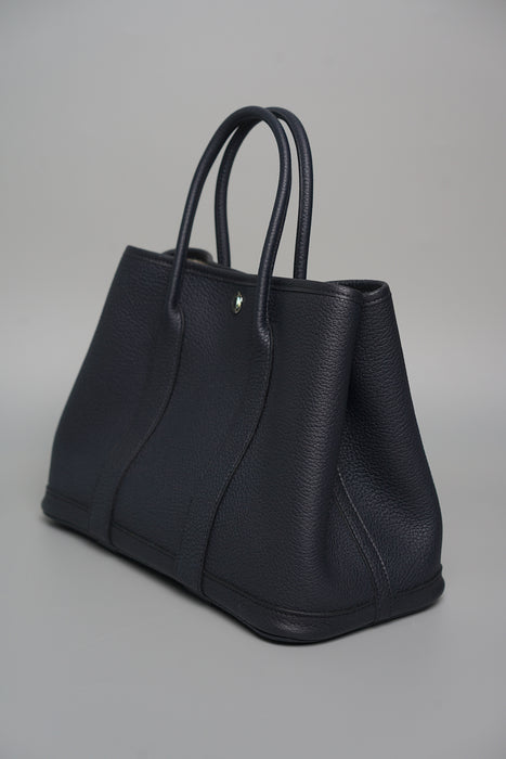 Hermes Garden Party 30 in Bleu Indigo Phw (Brand New)