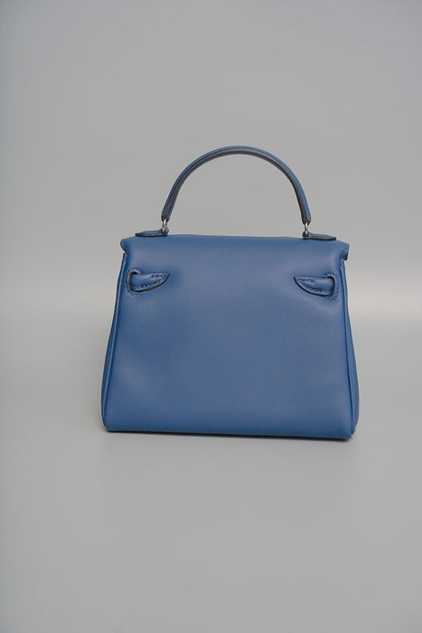 Hermes Kelly Dole in Blue Tie / Indigo Phw (Brand New)