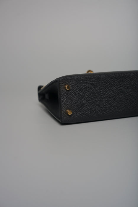 Hermes Kelly 20 Epsom in Noir Ghw (Brand New)