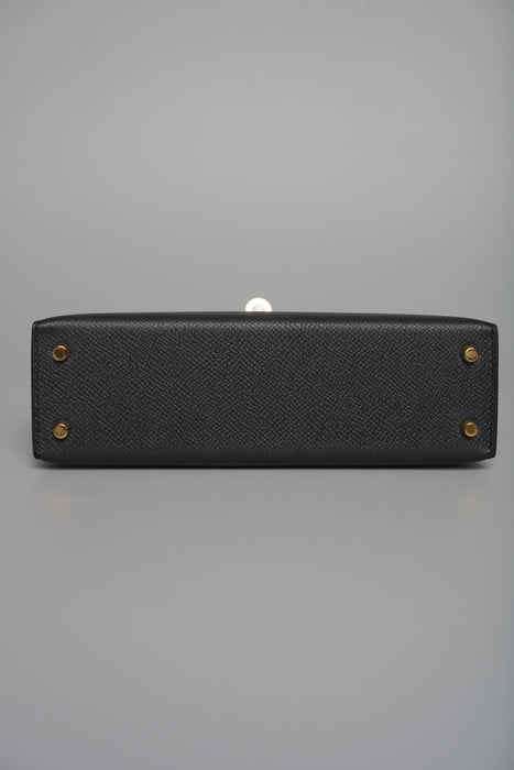 Hermes Kelly 20 Epsom in Noir Ghw (Brand New)
