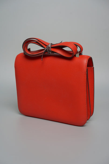 Hermes Constance 24 in Rouge De Coeur Phw