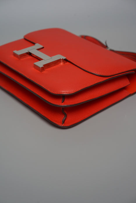 Hermes Constance 24 in Rouge De Coeur Phw