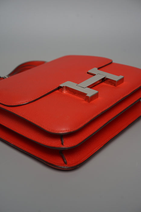 Hermes Constance 24 in Rouge De Coeur Phw