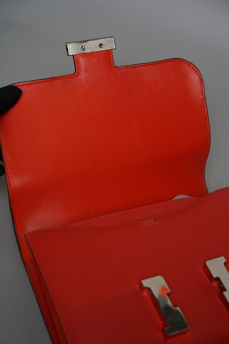 Hermes Constance 24 in Rouge De Coeur Phw