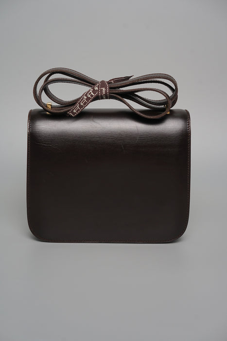 Hermes Constance 18 in Chocolate Ghw