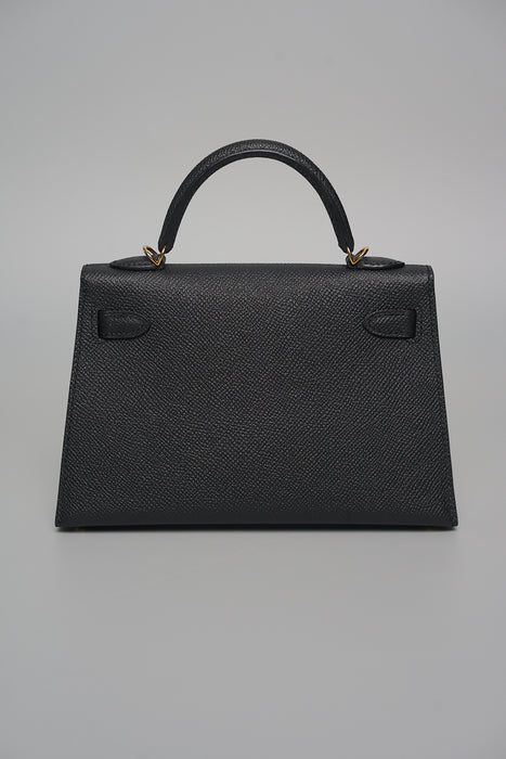 Hermes Kelly 20 in Noir Ghw (Brand New)