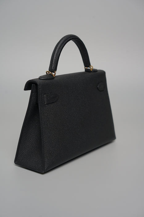 Hermes Kelly 20 in Noir Ghw (Brand New)