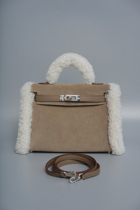 Hermes Kelly 20 in Teddy Etoupe Phw (Brand New)