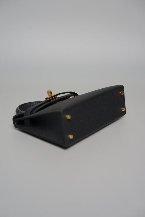 Hermes Kelly 20 in Noir Ghw (Brand New)