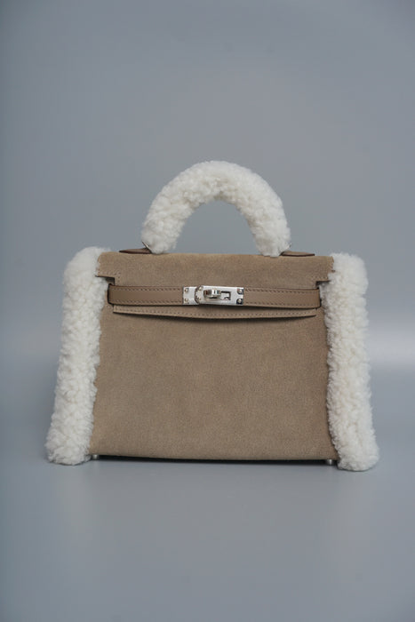 Hermes Kelly 20 in Teddy Etoupe Phw (Brand New)