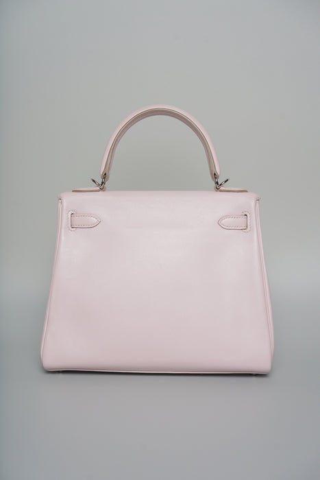 Hermes Kelly 25 in Mauve Pale Swift Phw