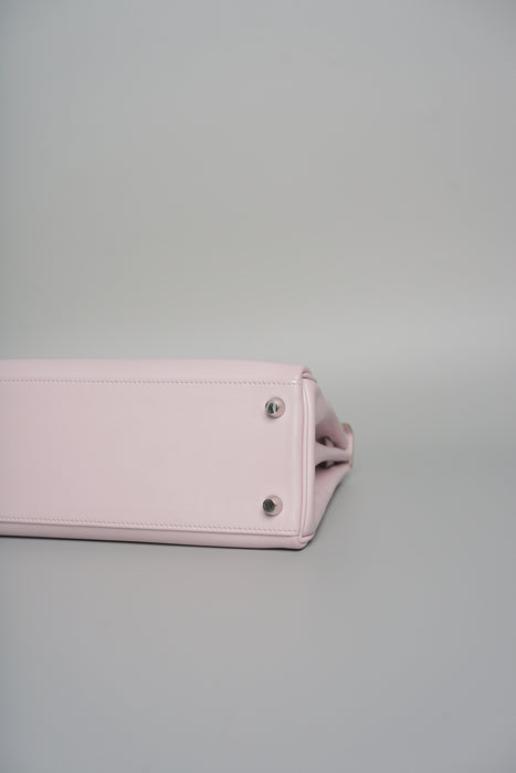 Hermes Kelly 25 in Mauve Pale Swift Phw