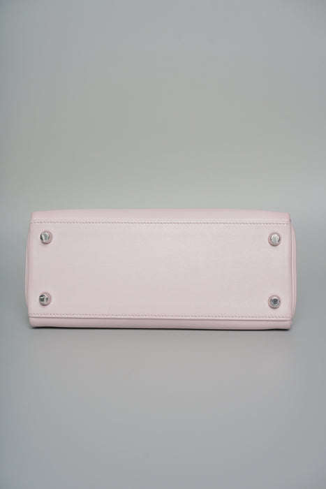 Hermes Kelly 25 in Mauve Pale Swift Phw