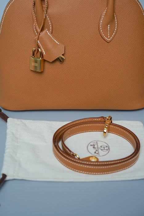 Hermes Bolide 25 in Gold Epsom Ghw (Brand New)