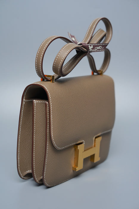 Hermes Constance 18 in Etoupe Ghw (Brand New)