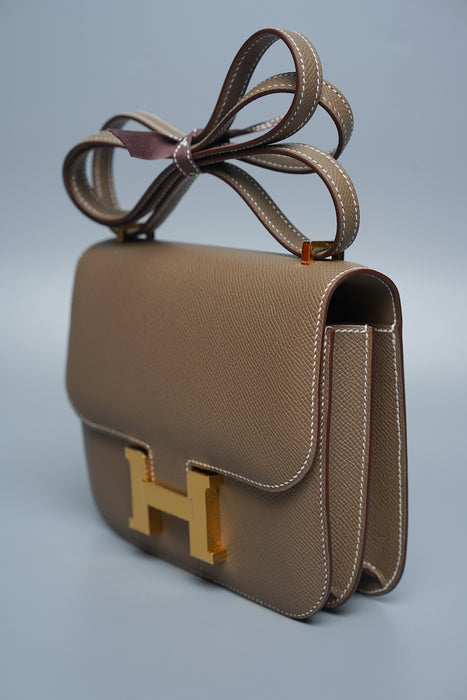 Hermes Constance 18 in Etoupe Ghw (Brand New)