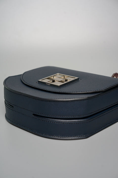 Hermes Mosaique Au 24-17 in Bleu Indigo Epsom Phw