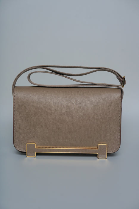 Hermes Geta Slim in Etoupe Ghw (Brand New)