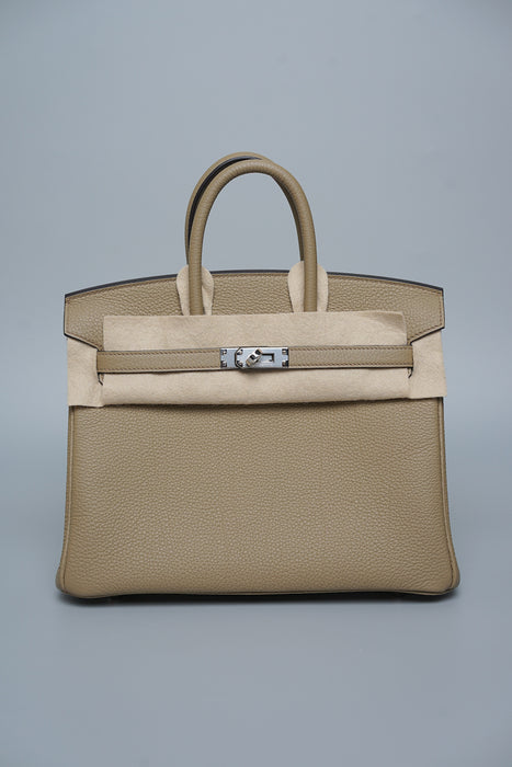 Hermes Birkin 25 in Togo Beige Marfa Phw (Brand New)