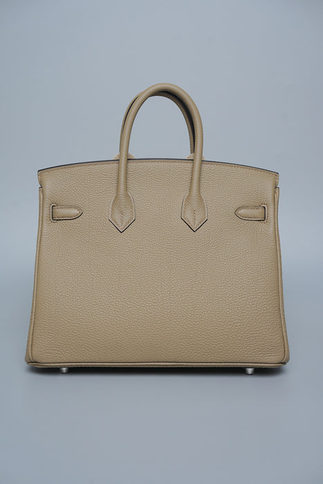 Hermes Birkin 25 in Togo Beige Marfa Phw (Brand New)