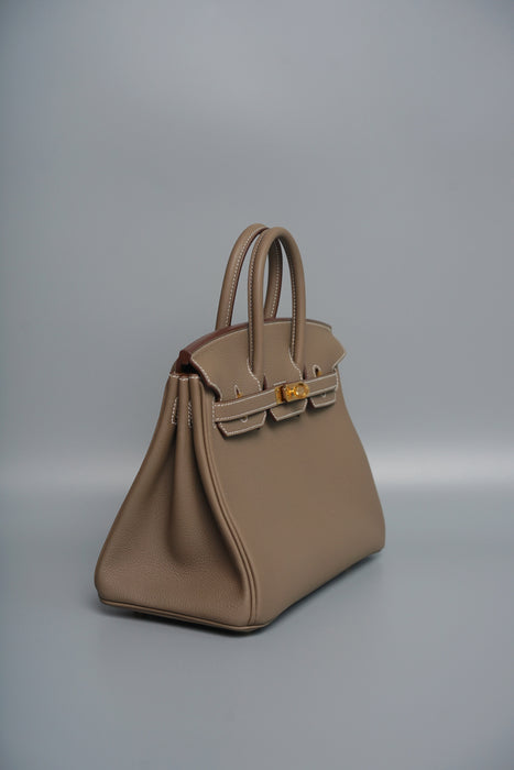 Hermes Birkin 25 in Etoupe Togo Ghw (Brand New)