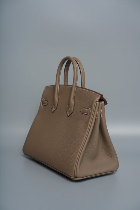 Hermes Birkin 25 in Etoupe Togo Ghw (Brand New)