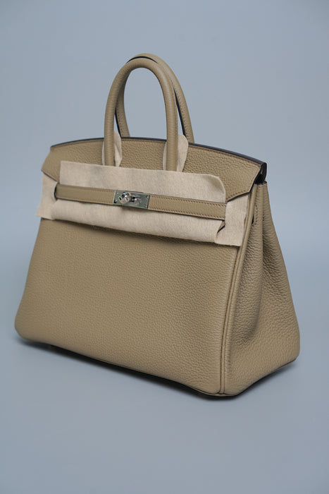 Hermes Birkin 25 in Togo Beige Marfa Phw (Brand New)